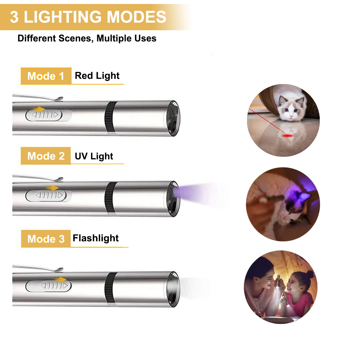 ZoomPaws - Jouet LED pour Chats Actifs et Chiens Joueurs