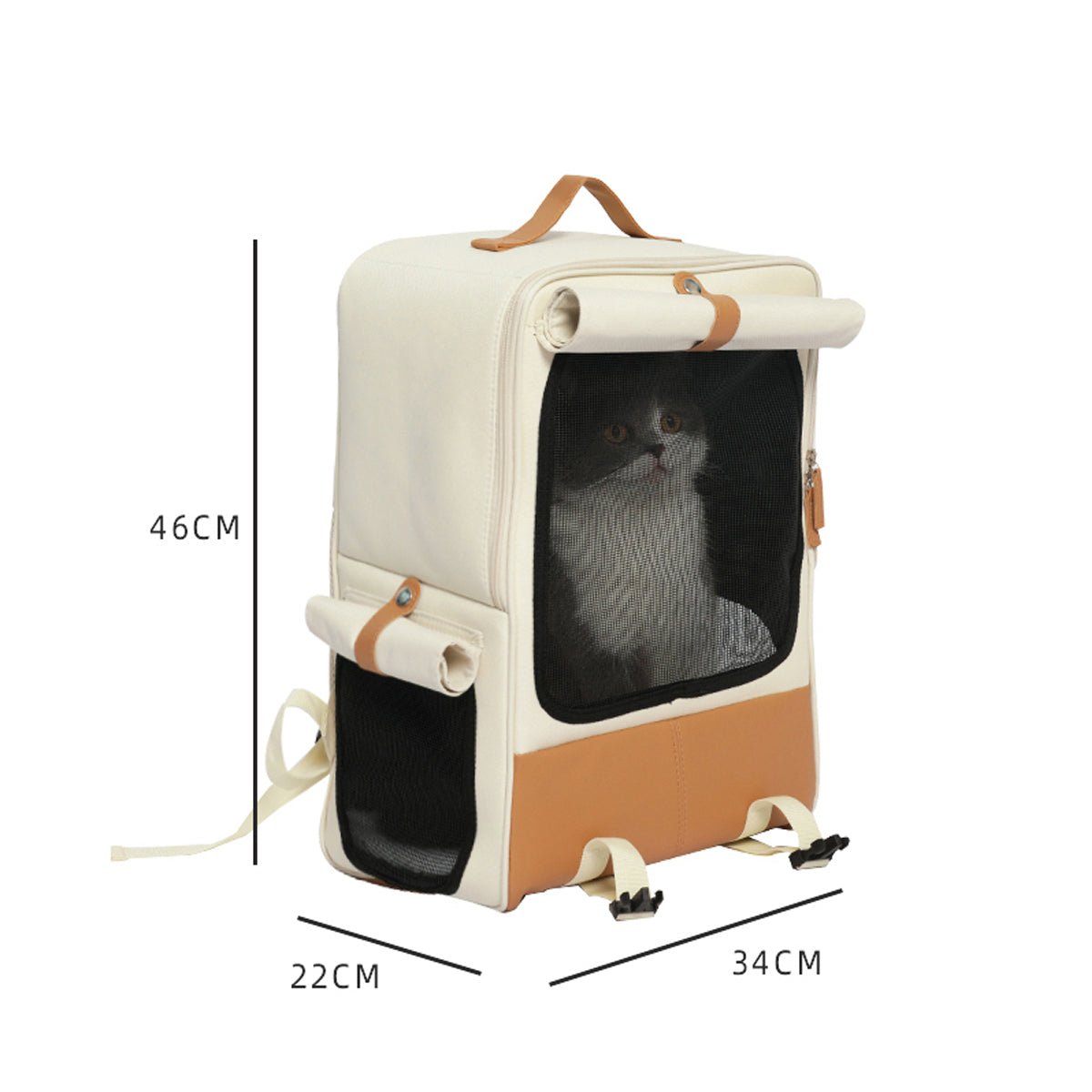 đ±đ¶ Sac Ă Dos Hazelnut Mocha - Transport Premium Respirant pour Animaux