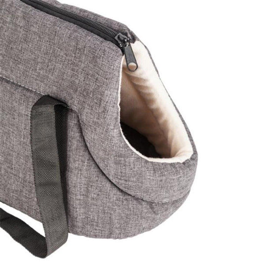 Sac de Transport Léger pour Animaux – Confort & Résistance | Gris / Rouge Rose