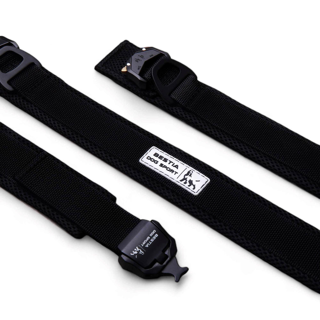 DOG 🐶 Collier Tactical Fast Release Black - Ultra‑Résistant BESTIA