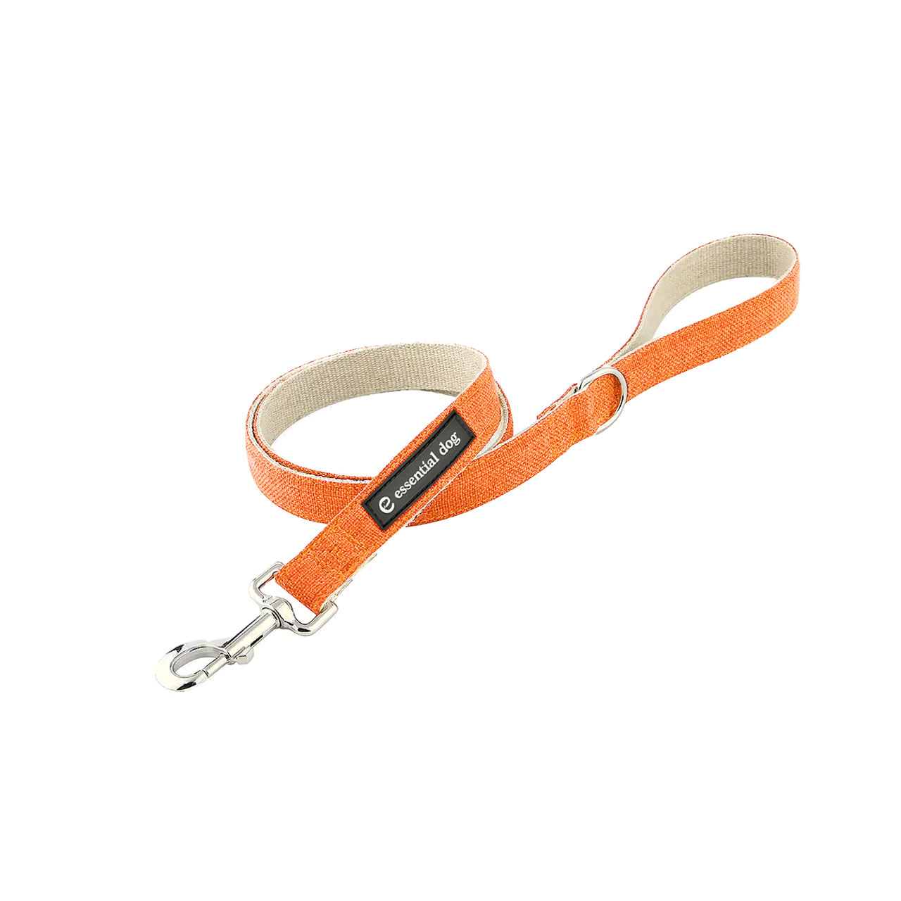 Naturel/Artisanal/Dog 🐶🌿 Organic Hemp & Cotton Dog Lead - Orange Burst