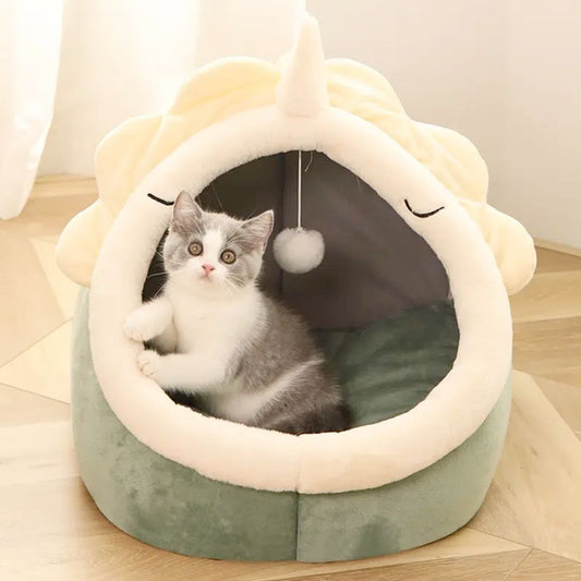Maison pour chat en forme de dinosaure