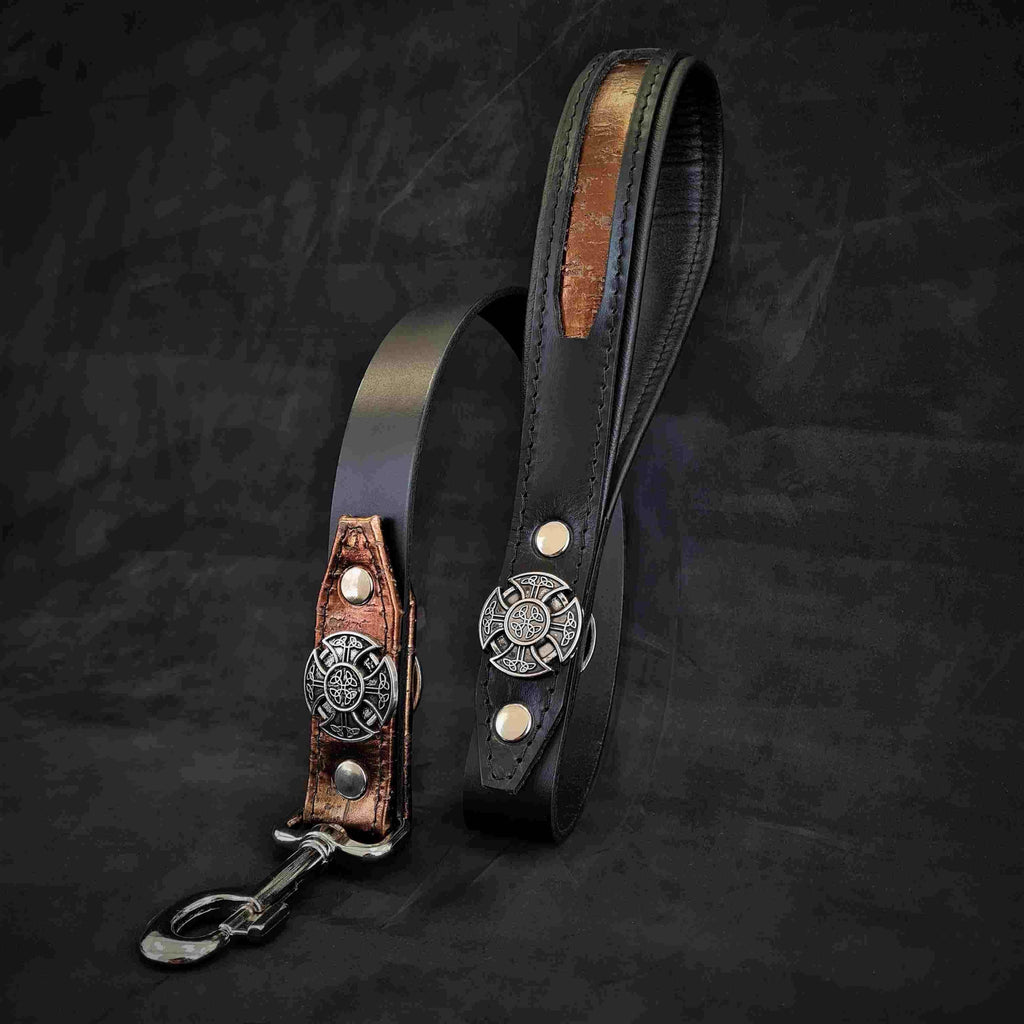 ⚔️🐕 Viking Leather Leash - Laisse Premium Viking (1 m)