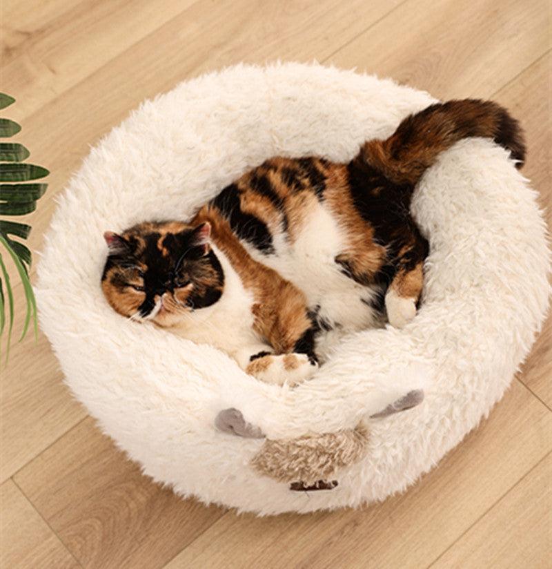 Luxury Alpaca Plush Pet Bed: The Ultimate Cozy Retreat For Cats And Dogs-2