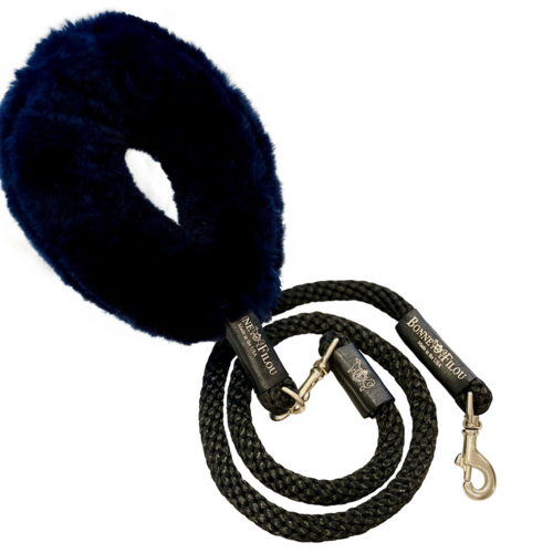 Laisse Luxe pour Chien - Poignée Shearling + Corde Premium - Bonne et Filou - Made in USA