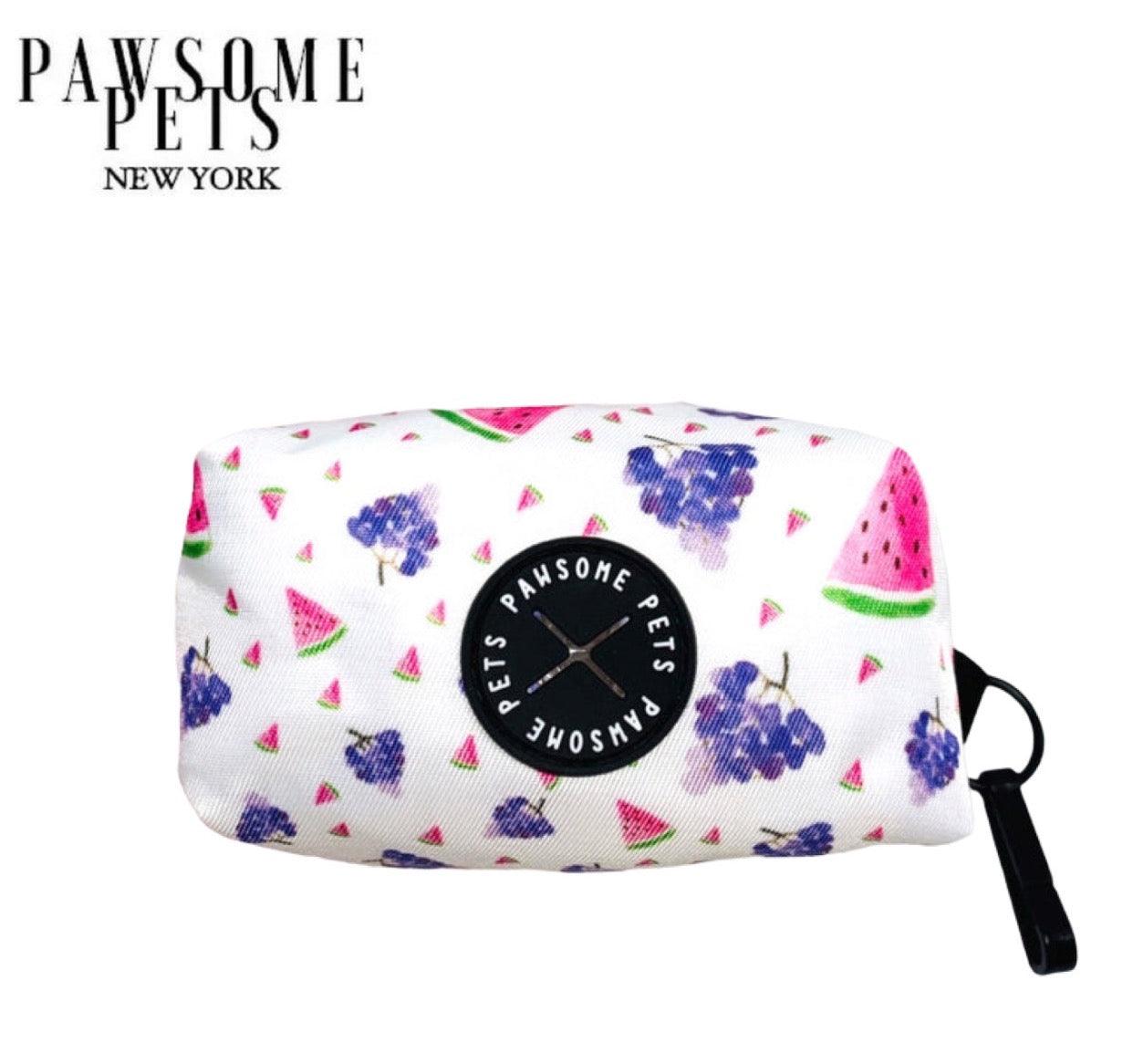 Transport & Lifestyle 🐶 Porte‑sacs à déjections Grape Watermelon Squeeze - Distributeur Premium en Néoprène