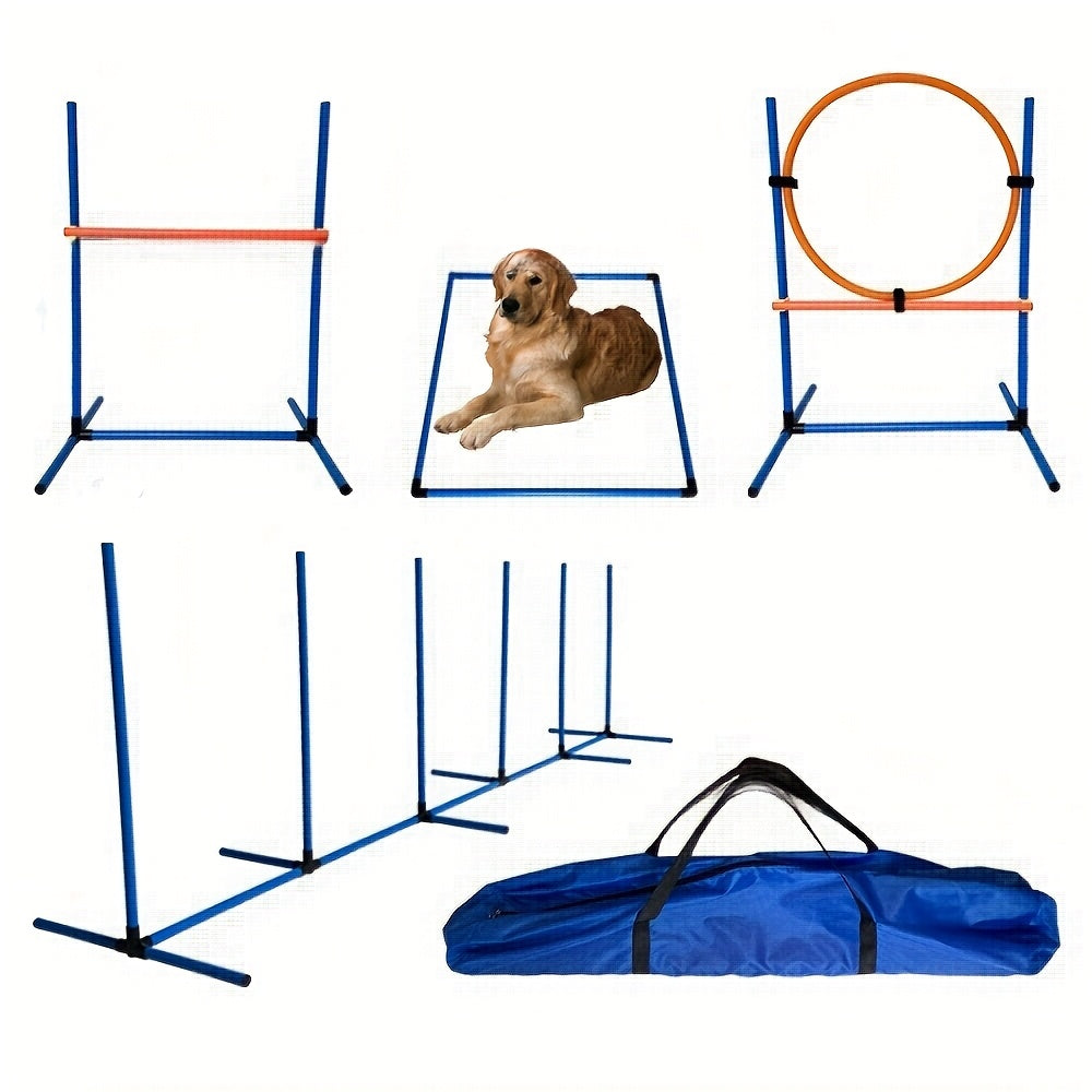 Training & Sport 🐶 Dog Agility Training Set - Kit d’Agility PVC pour Entraînement Maison & Pro