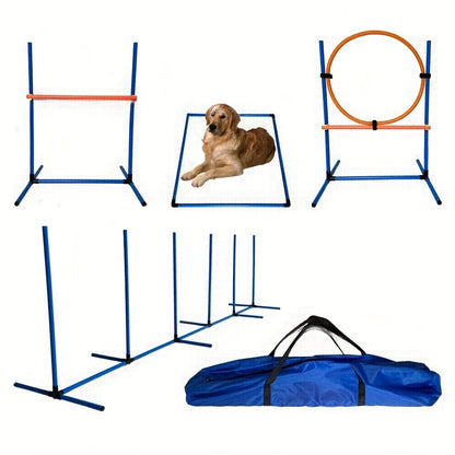 Training & Sport 🐶 Dog Agility Training Set - Kit d’Agility PVC pour Entraînement Maison & Pro