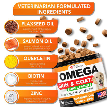 Composition :

•  Oméga 3 d’origine marine
•  Vitamines essentielles pour la peau et le pelage
•  Ingrédients 100 % naturels