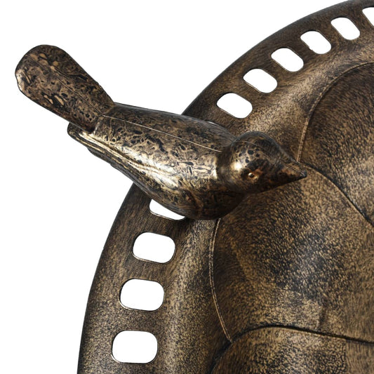 Bird 🦜 NNEVL Garden Bird Bath Bronze - Bain d’Oiseaux Décoratif 50 × 76 cm (Plastique Résistant)