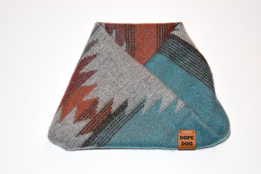 Écharpe douce et stylée pour chien - Motif nature, confort optimal, version duo maître/animal