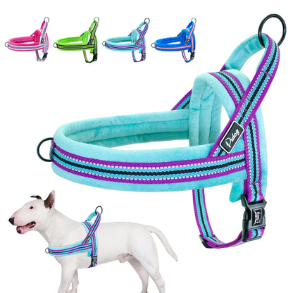 Harnais Anti‑Traction Réfléchissant pour Chien - Confort Rembourré - No‑Pull - XS à L