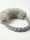 Naturel/Artisanal/Dog 🐶 Wool Loop Tug Toy - Grey (Jouet à Tirer en Laine & Coton Recyclé)