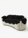 Genuine Black Sheepskin Couch Cover for Dogs — Natural Sofa Protector (Plastic-Free)-0