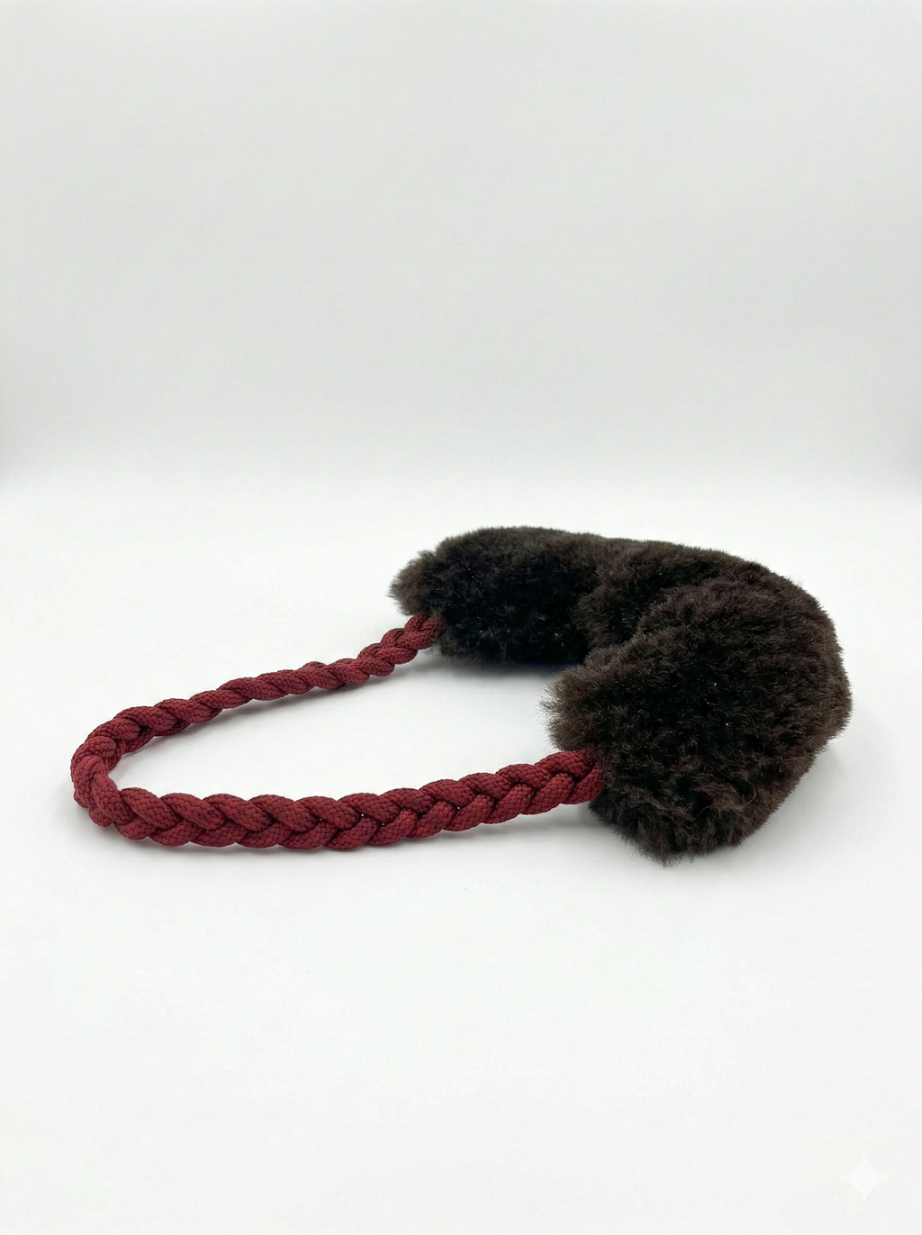 Naturel/Artisanal/Dog 🐶 Wool Loop Tug Toy - Black (Jouet à Tirer en Laine & Coton Recyclé)