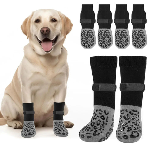 🧦 GripBuddy - Chaussettes Antidérapantes et Réglables pour Chiens