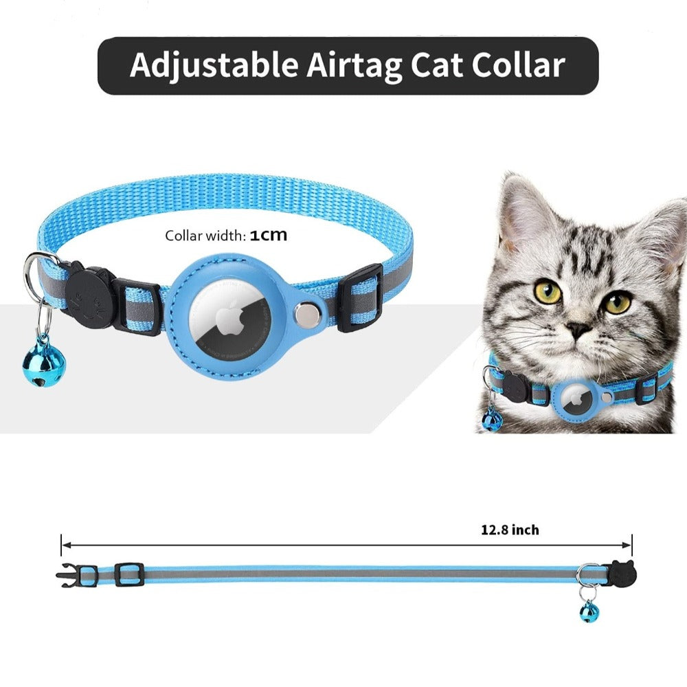 accessoire de sécurité nocturne pour chien ou chat – collier AirTag