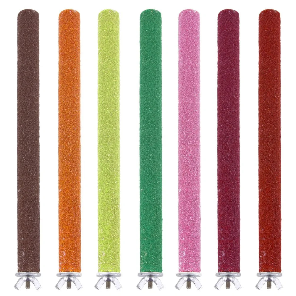 Perchoir Ajustable pour Oiseaux - Bois Naturel - Enrichissement & Jeu - Installation Facile