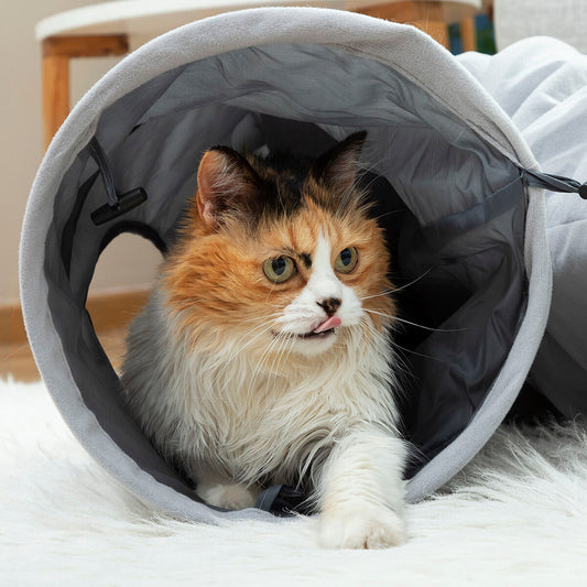 Cat play tunnel - Hideaway, rest and fun - Foldable, waterproof and modular