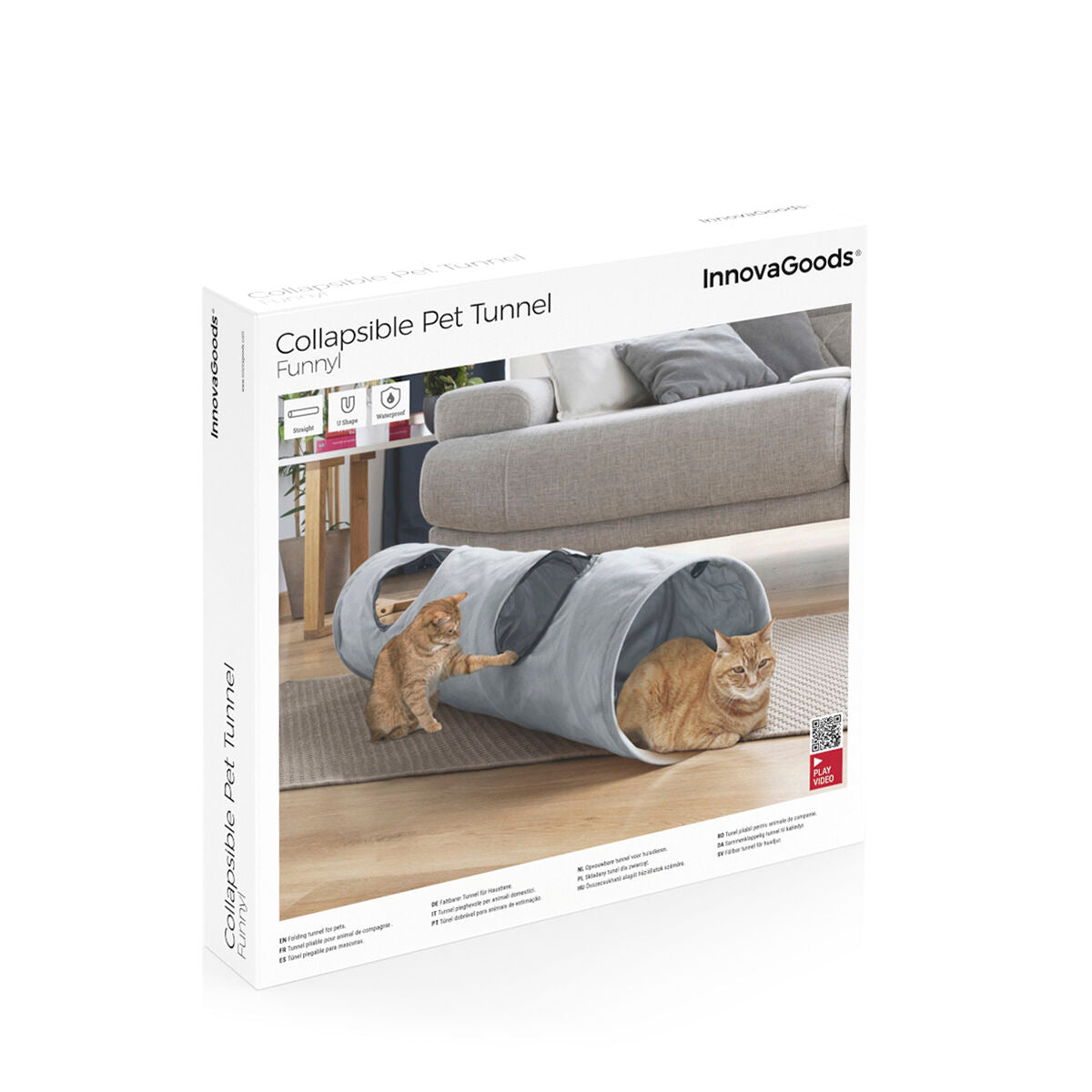 Tunnel pliable pour chat Funnyl InnovaGoods