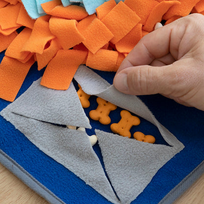 Tapis de Fouille Interactif pour Chiens & Chats - Anti‑Stress, Sniffing & Alimentation Lente