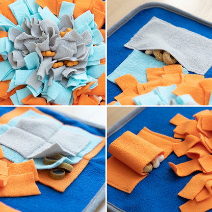 Tapis de Fouille Interactif pour Chiens & Chats - Anti‑Stress, Sniffing & Alimentation Lente