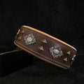 🐕‍🦺 “Aztec” Brown Dog Collar