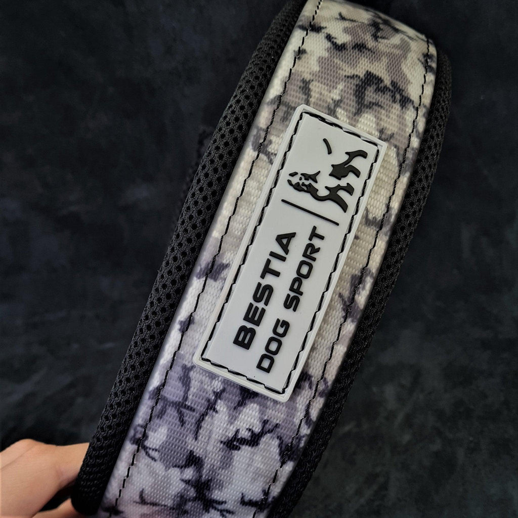 Tactical Premium 🐺 Collier Tactique BESTIA BDS - Grey Camo Ultra‑Résistant (Chien)