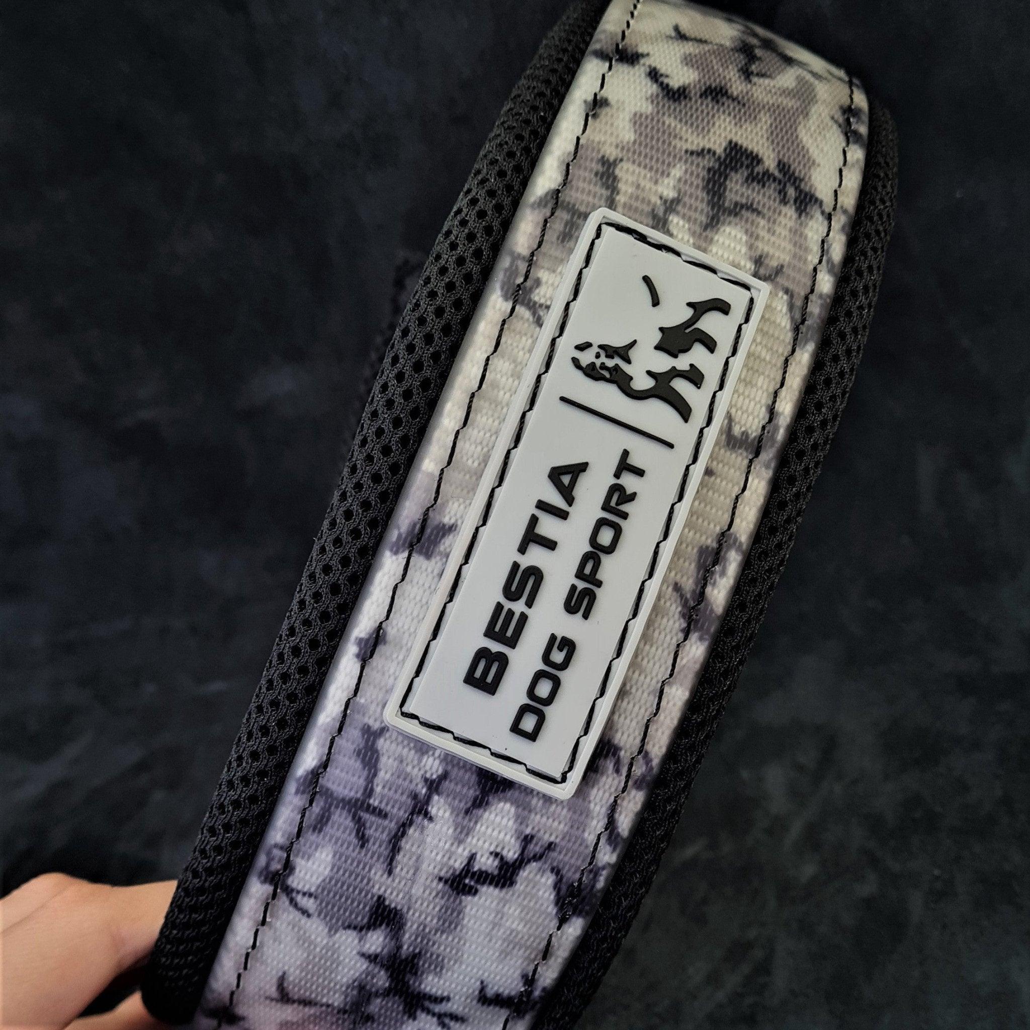 Tactical Premium 🐺 Collier Tactique BESTIA BDS - Grey Camo Ultra‑Résistant (Chien)