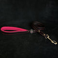 🐕 Bijou Leather Lead - Laisse Premium Rose & Noire