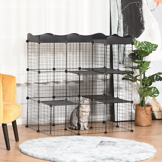 cage DIY noire pour animaux domestiques