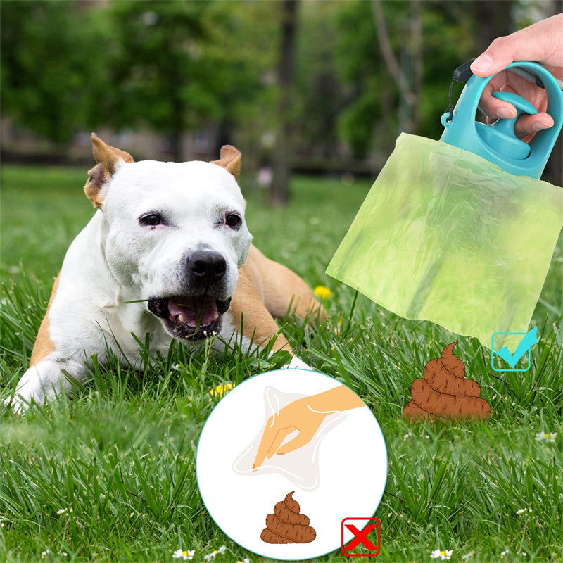 Pelle Ramasse Crottes Portable pour Chiens et Chats - avec Distributeur de Sac