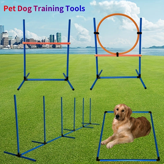 Training & Sport 🐶 Dog Agility Training Set - Kit d’Agility PVC pour Entraînement Maison & Pro