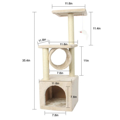 CatNest Tower - Arbre à Chat Multifonction pour Repos et Escalade