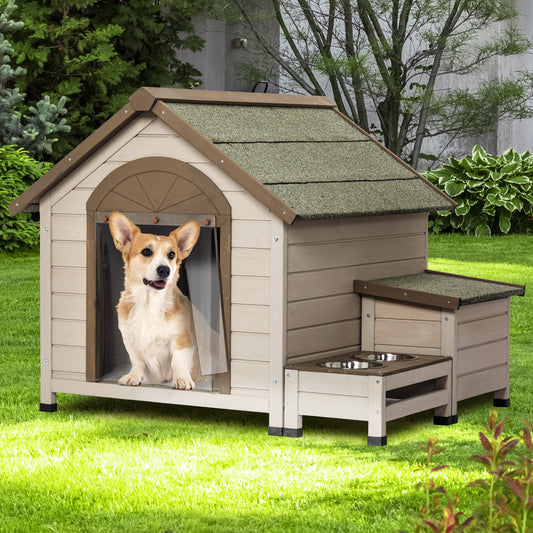 niche extérieure pour chien en bois