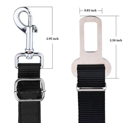 Sangle de Sécurité Auto pour Chien - Pack de 2 - Ajustable, Universelle, Clip Ceinture