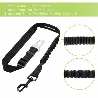 Sangle de Sécurité Auto pour Chien - Pack de 2 - Ajustable, Universelle, Clip Ceinture