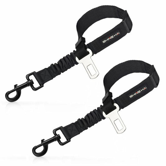 Sangle de Sécurité Auto pour Chien - Pack de 2 - Ajustable, Universelle, Clip Ceinture