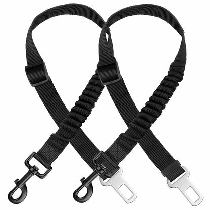 Sangle de Sécurité Auto pour Chien - Pack de 2 - Ajustable, Universelle, Clip Ceinture