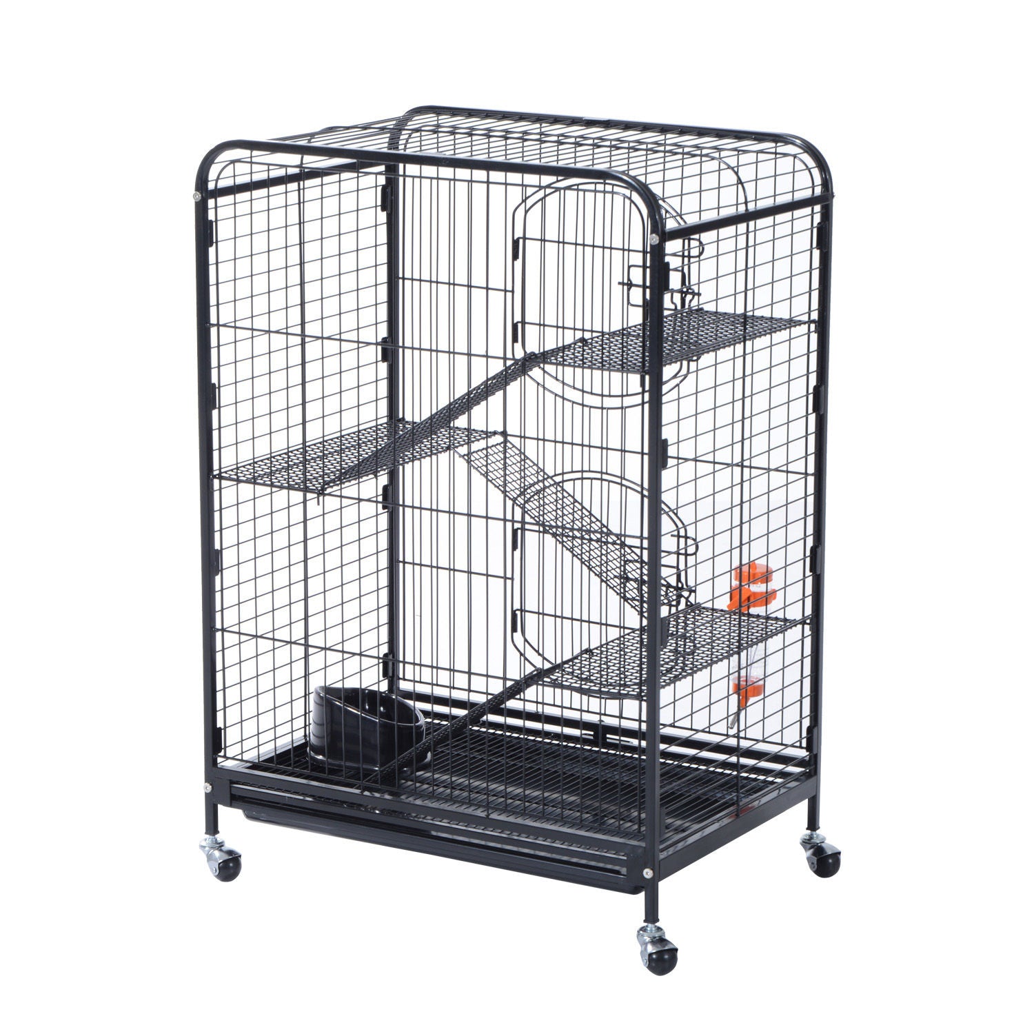 La cage PawHut 37" pour les petits animaux actifs qui aiment grimper, explorer et se cacher