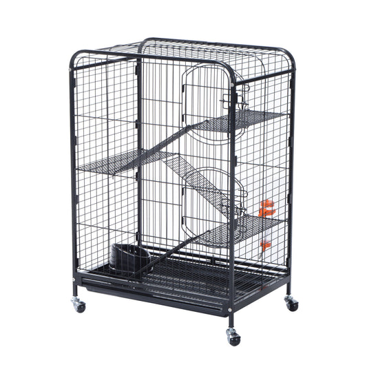 La cage PawHut 37" pour les petits animaux actifs qui aiment grimper, explorer et se cacher
