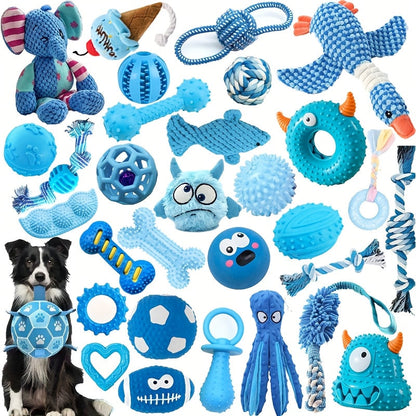 Dog 🐶 Series Dog Chew Toy Set - 16pcs (Jouets à Mâcher pour Petits Chiens)