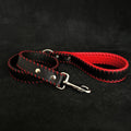 ❤️✨ Handstitched Soft Leather Leash - Black | Cuir Premium Cousu Main