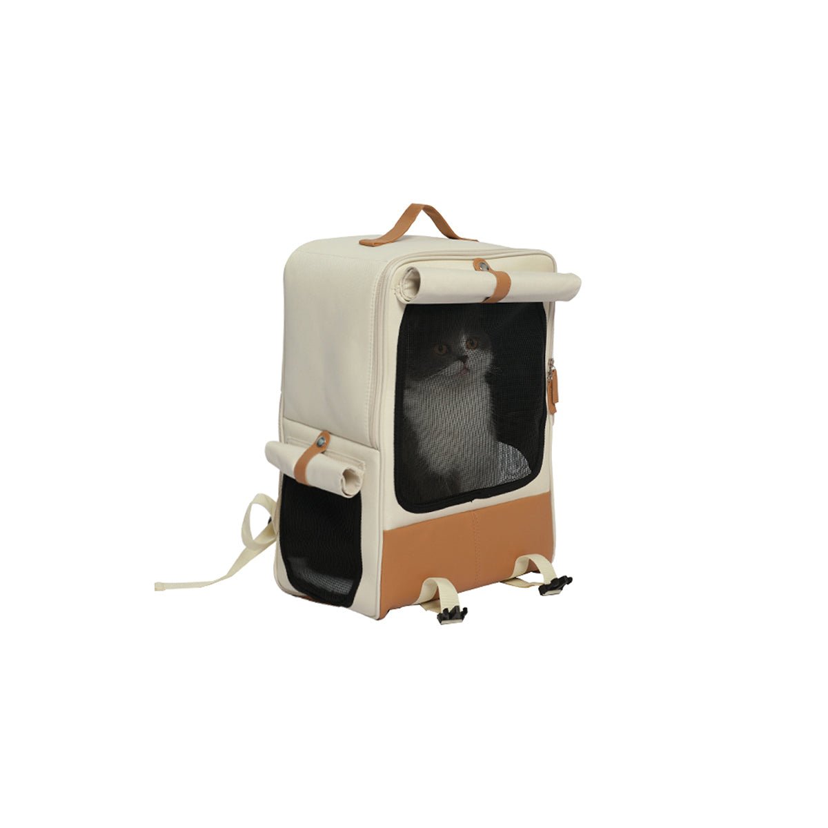 🐱🐶 Sac à Dos Hazelnut Mocha - Transport Premium Respirant pour Animaux