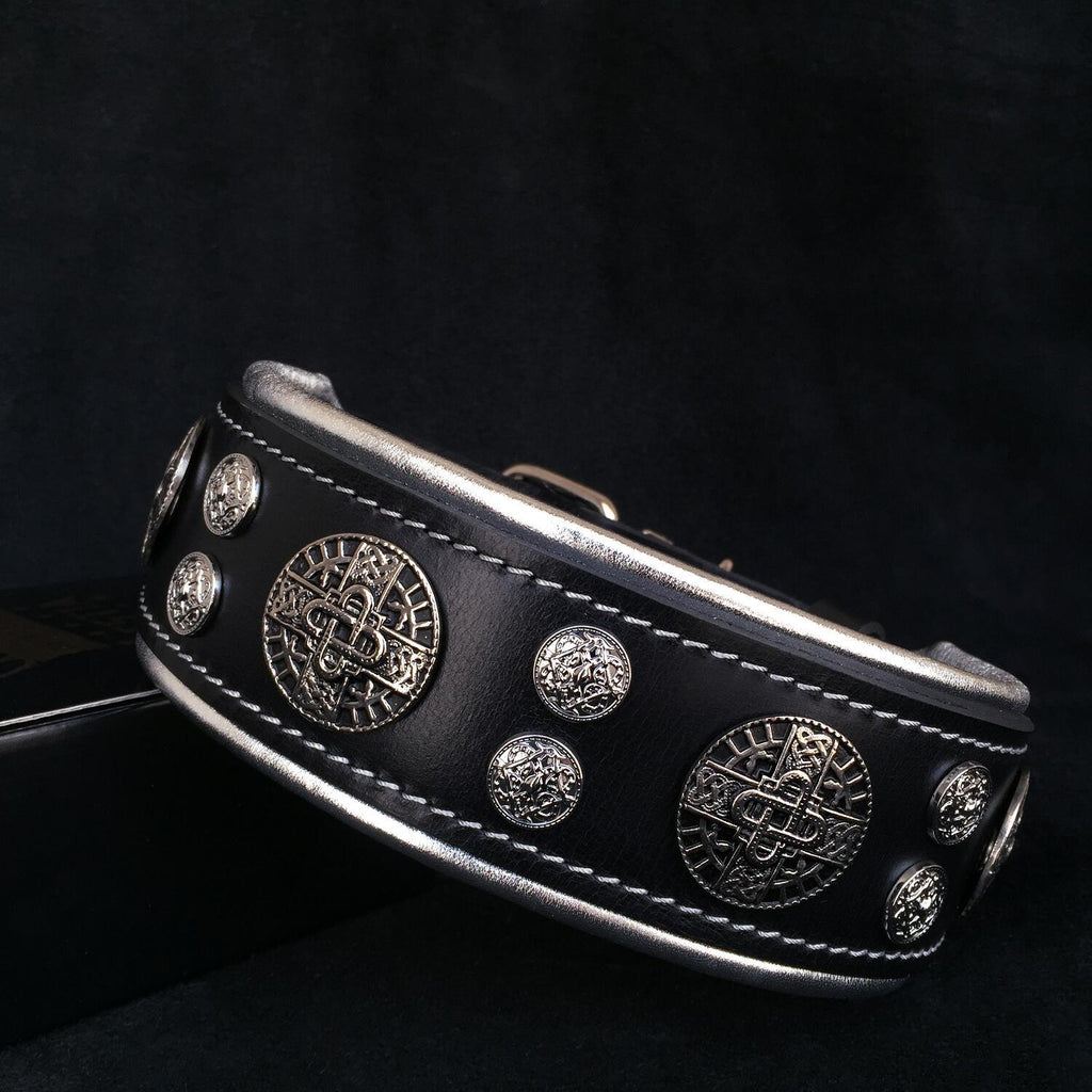 🐺 Hektor Collar - Collier Premium Noir & Argent