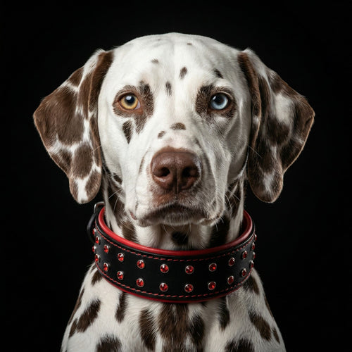 DIAMOND™ Collar 💎❤️ | Collier Cuir 5 cm avec Perles Cristal (Small–Large Breeds)