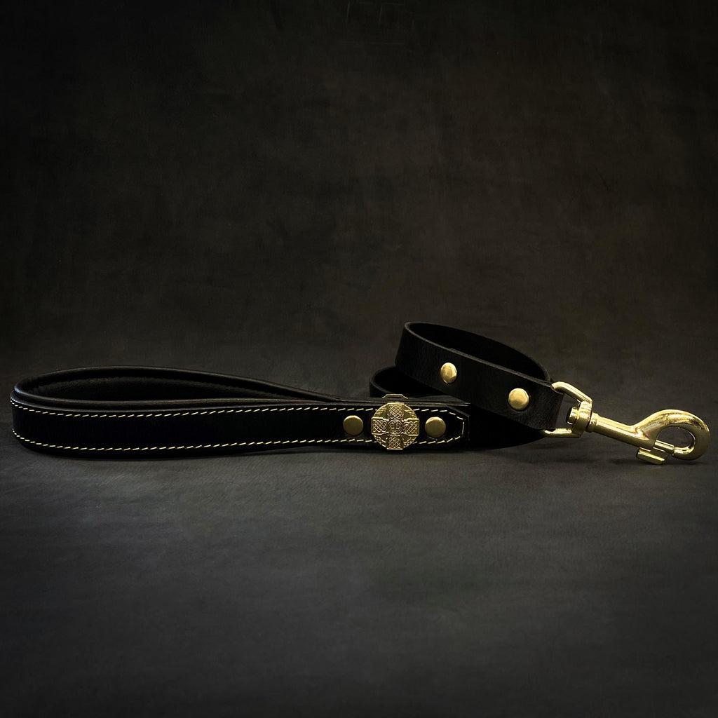 🐕‍♂️ Maximus Gold Leash - Laisse Premium 1” (2 cm)