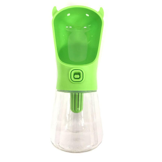 Gourde Portable pour Chiens & Chats - 380 ml - Filtre à Charbon - Anti‑Fuite & Ergonomique