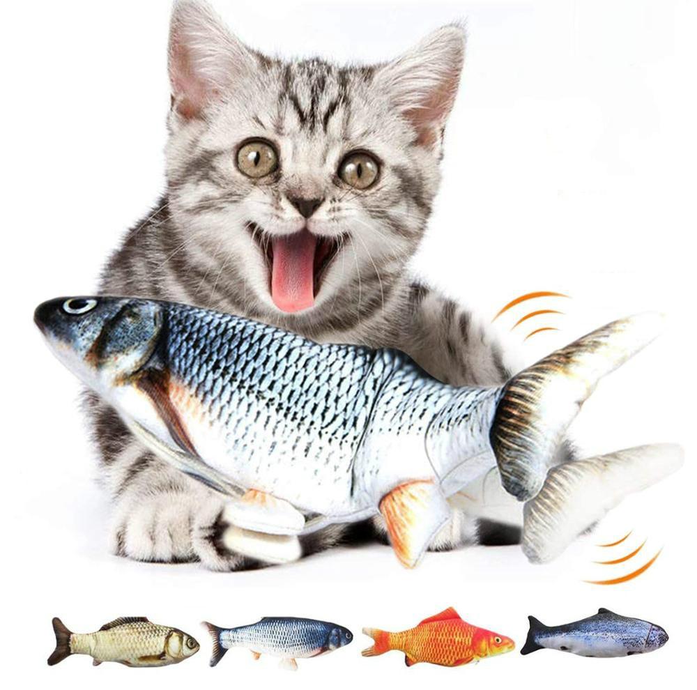 jouet poisson électronique pour chat – réaliste et interactif
