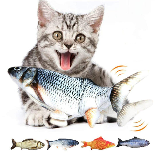 jouet poisson électronique pour chat – réaliste et interactif